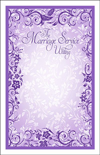 Wedding Program Cover Template 11B - Graphic 1